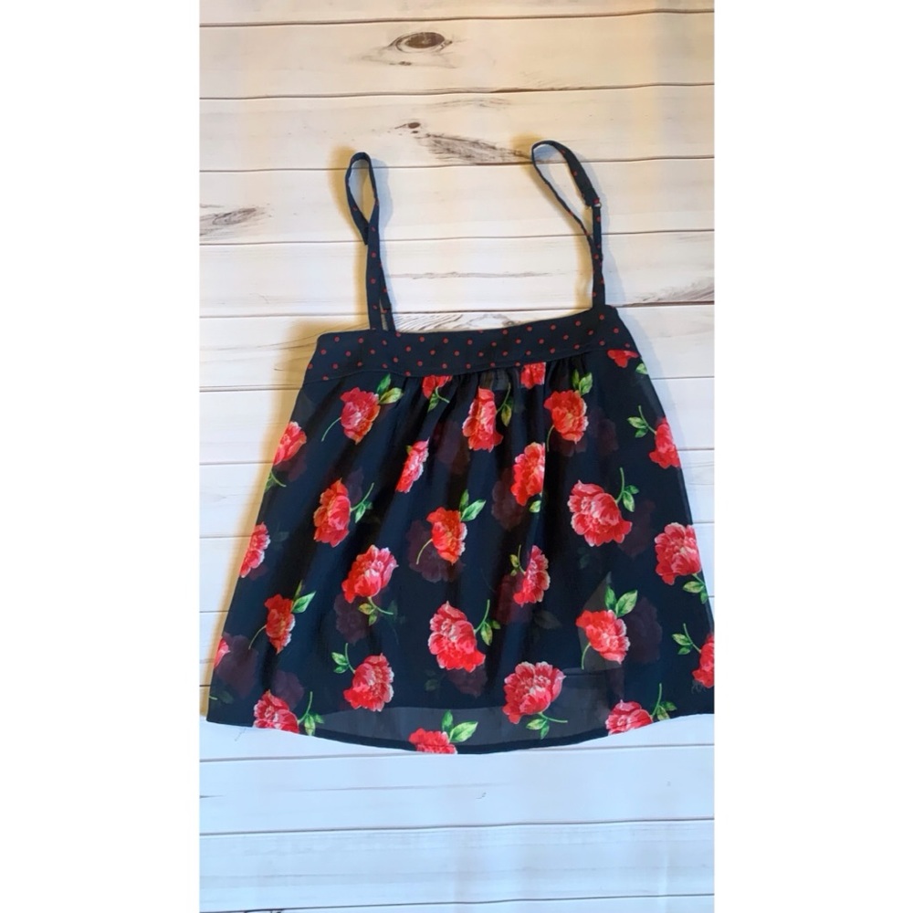 Abercrombie & Fitch Sheer Floral Top